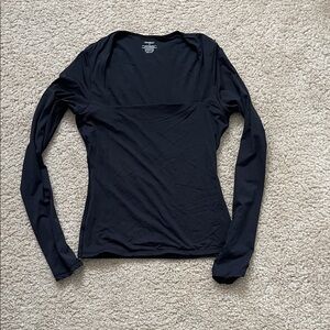 Classic Black Long Sleeve Women's Top